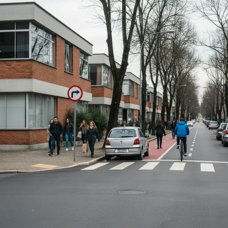 Dois amigos jovens estudando juntos no celular com o cenario urbano de Curitiba ao fundo.